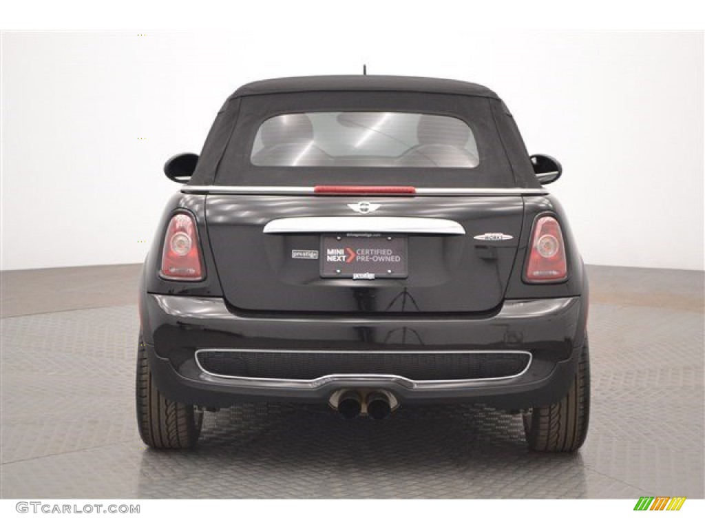 2010 Cooper John Cooper Works Convertible - Dark Silver Metallic / Checkered Carbon Black/Black photo #35