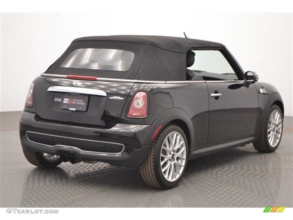 2010 Cooper John Cooper Works Convertible - Dark Silver Metallic / Checkered Carbon Black/Black photo #36