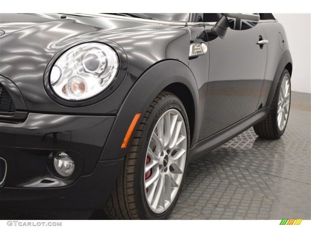 2010 Cooper John Cooper Works Convertible - Dark Silver Metallic / Checkered Carbon Black/Black photo #40