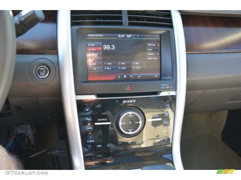 2012 Edge Limited EcoBoost - Dark Blue Pearl Metallic / Medium Light Stone photo #26