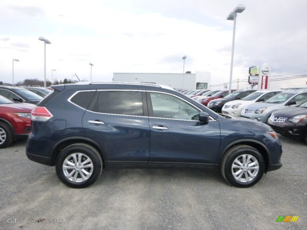 2015 Rogue SV AWD - Arctic Blue Metallic / Charcoal photo #2