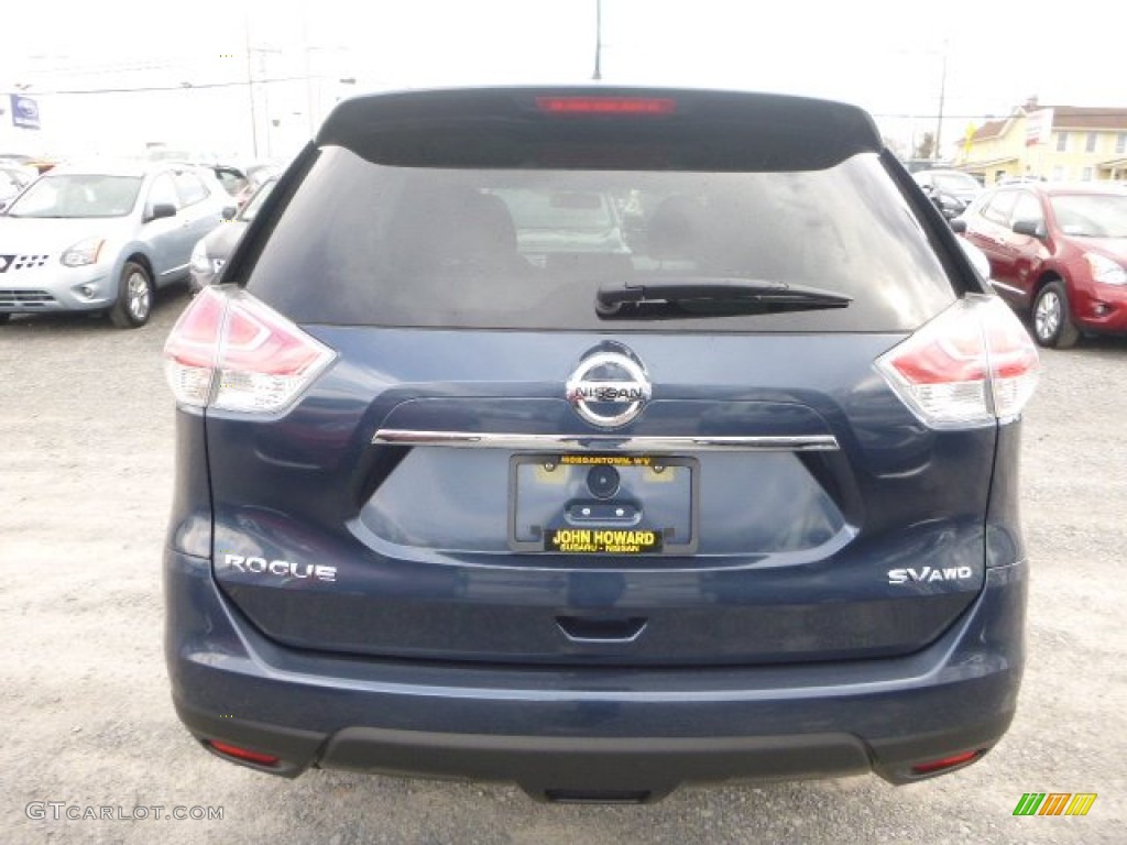 2015 Rogue SV AWD - Arctic Blue Metallic / Charcoal photo #4
