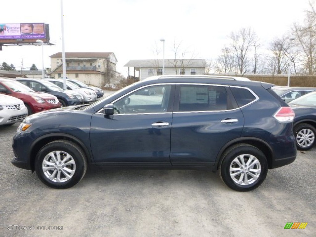 2015 Rogue SV AWD - Arctic Blue Metallic / Charcoal photo #6