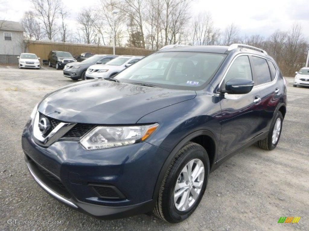 2015 Rogue SV AWD - Arctic Blue Metallic / Charcoal photo #8