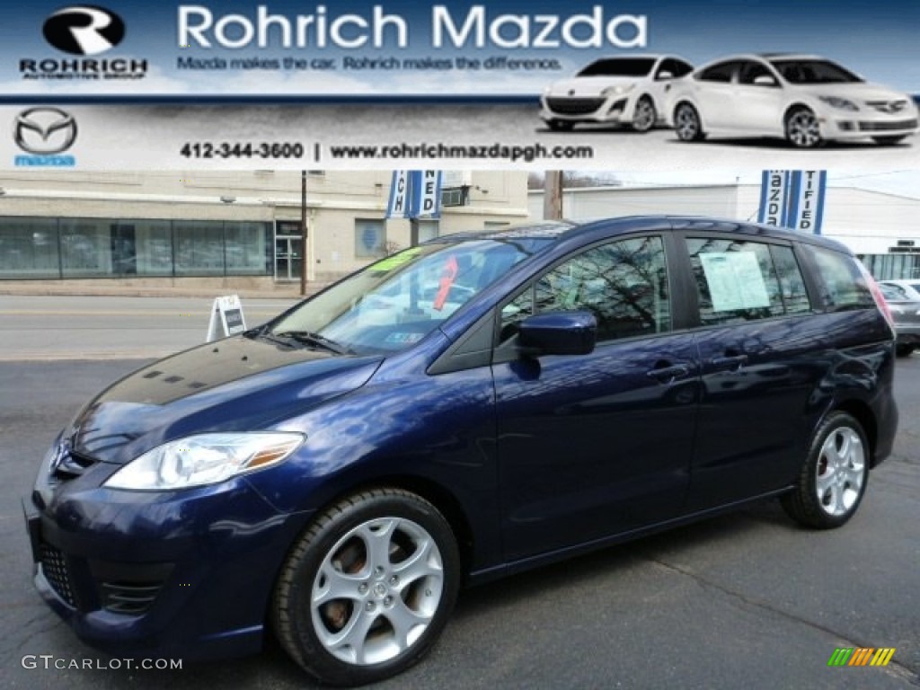 2010 MAZDA5 Sport - Stormy Blue Mica / Black photo #1