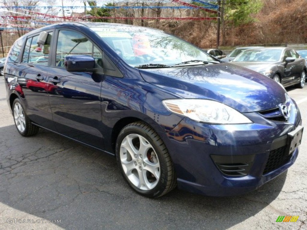 2010 MAZDA5 Sport - Stormy Blue Mica / Black photo #3