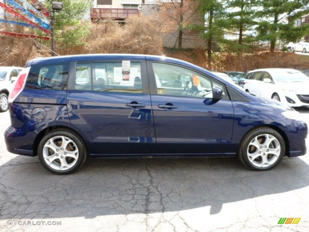 2010 MAZDA5 Sport - Stormy Blue Mica / Black photo #14