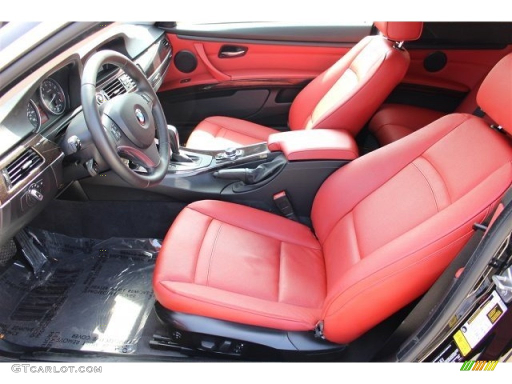 Coral Red/Black Interior 2012 BMW 3 Series 328i Coupe Photo #102700355