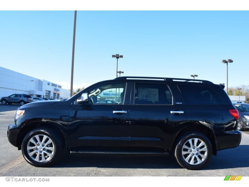 2014 Sequoia Limited - Black / Sand Beige photo #6