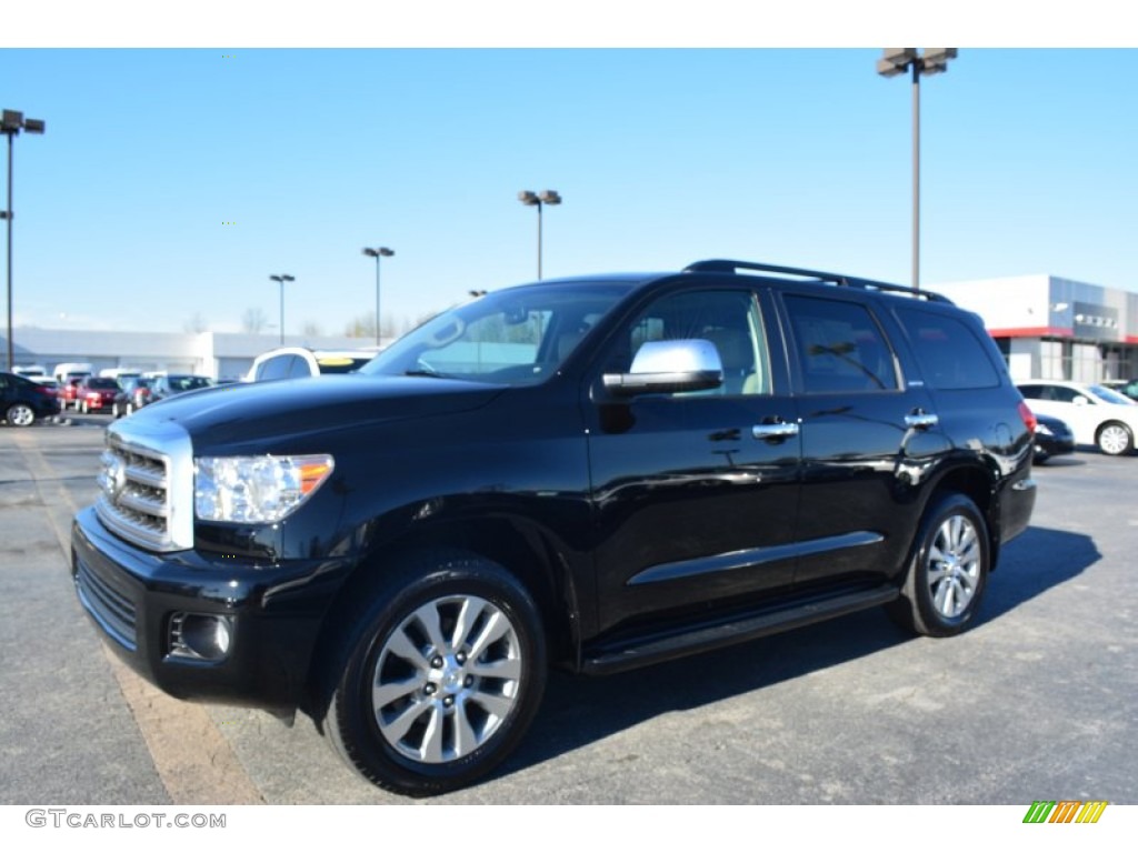 2014 Sequoia Limited - Black / Sand Beige photo #7
