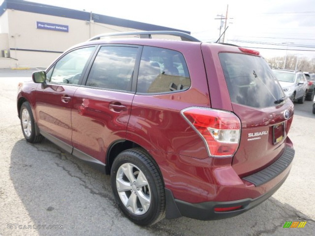 2015 Forester 2.5i Premium - Venetian Red Pearl / Gray photo #5