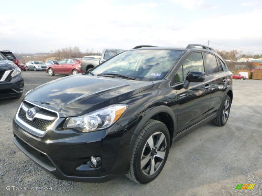 Crystal Black Silica 2015 Subaru XV Crosstrek Hybrid Touring Exterior Photo #102704459