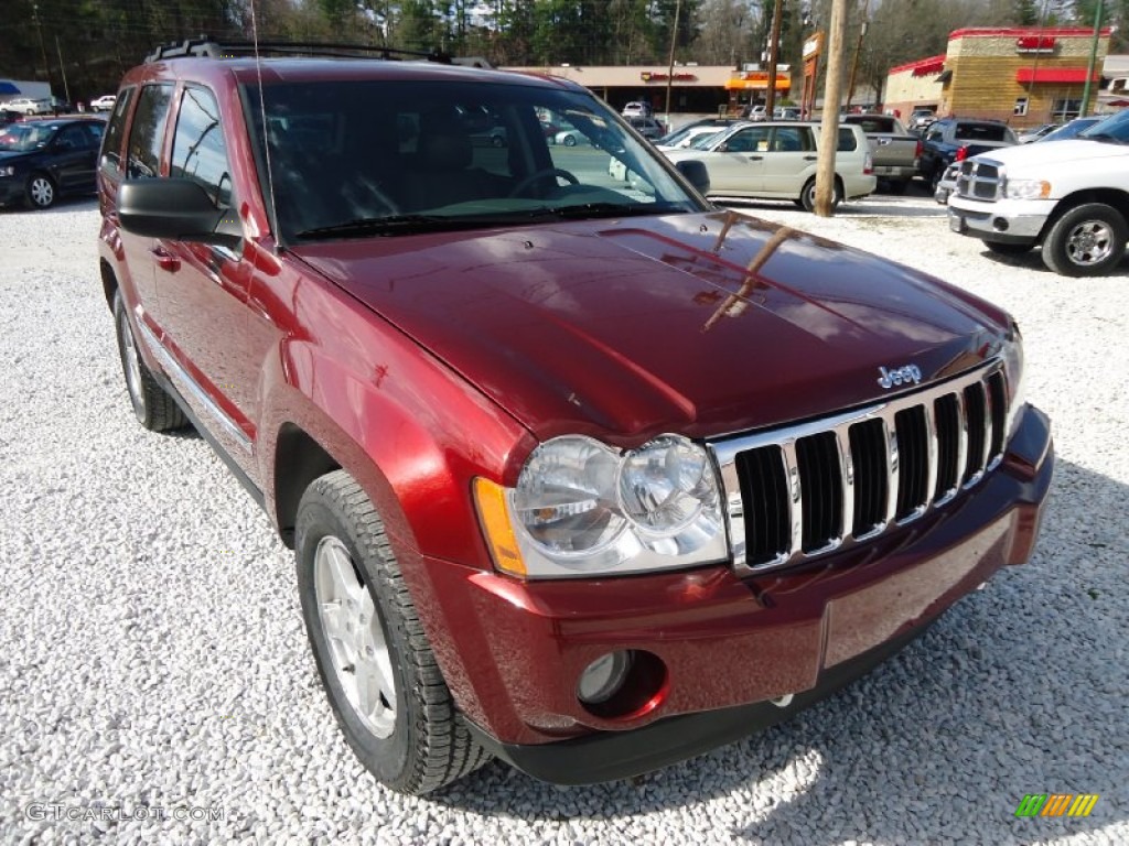 Red Rock Crystal Pearl 2007 Jeep Grand Cherokee Limited 4x4 Exterior Photo #102705005