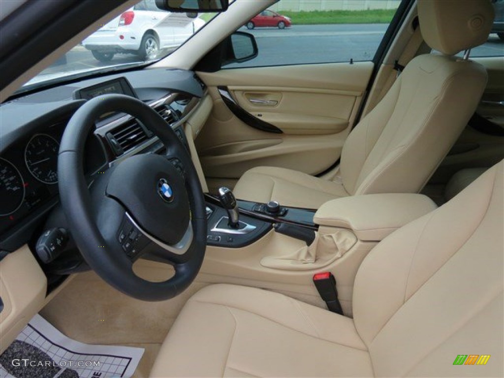 Venetian Beige Interior 2014 BMW 3 Series 328i Sedan Photo #102705338