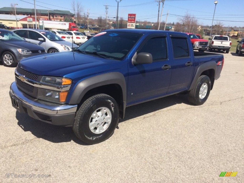 2006 Colorado LT Crew Cab 4x4 - Superior Blue Metallic / Very Dark Pewter photo #1