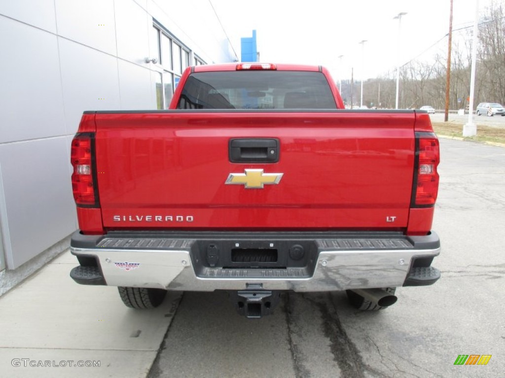 2015 Silverado 2500HD LT Double Cab 4x4 - Victory Red / Jet Black photo #5