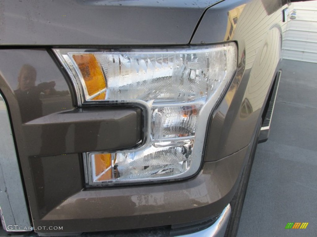 2015 F150 XLT SuperCrew - Caribou Metallic / Medium Earth Gray photo #9