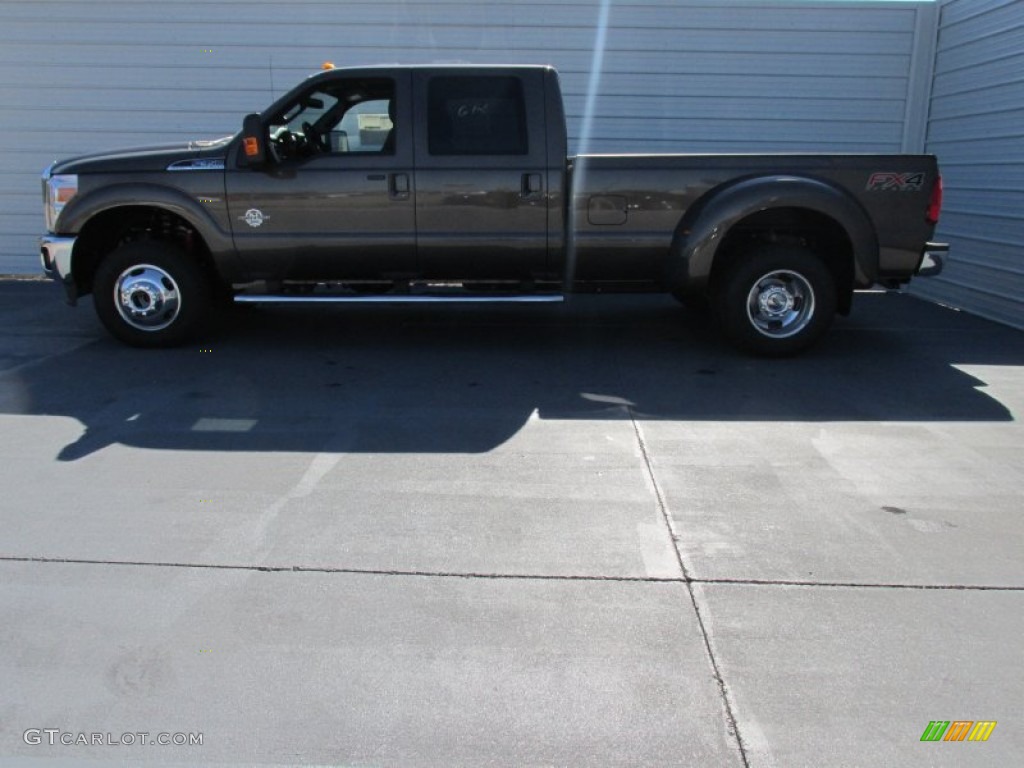 2015 F350 Super Duty Lariat Crew Cab 4x4 DRW - Caribou / Black photo #6