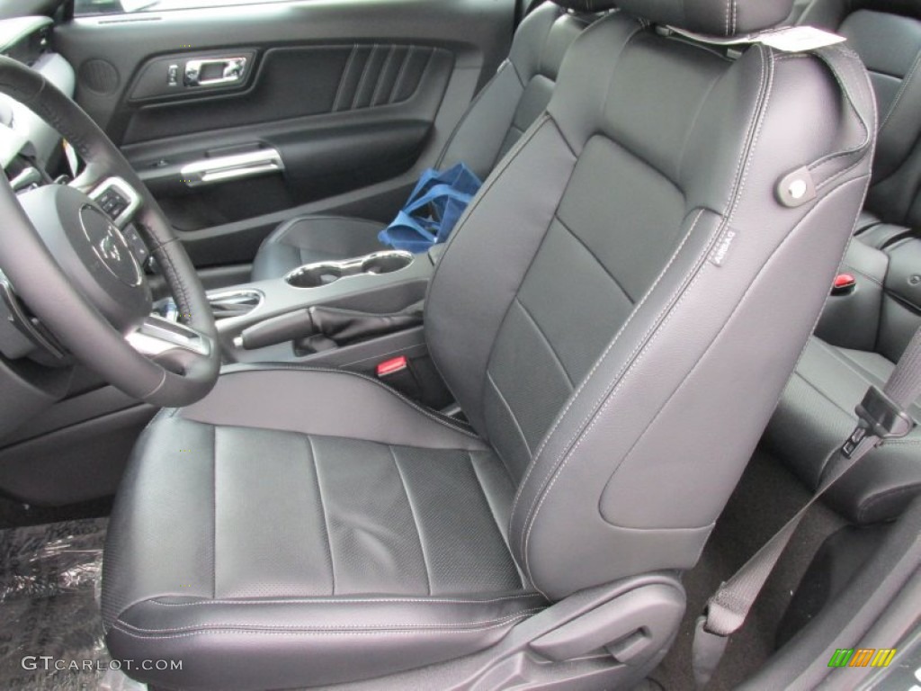 2015 Mustang GT Premium Coupe - Guard Metallic / Ebony photo #21
