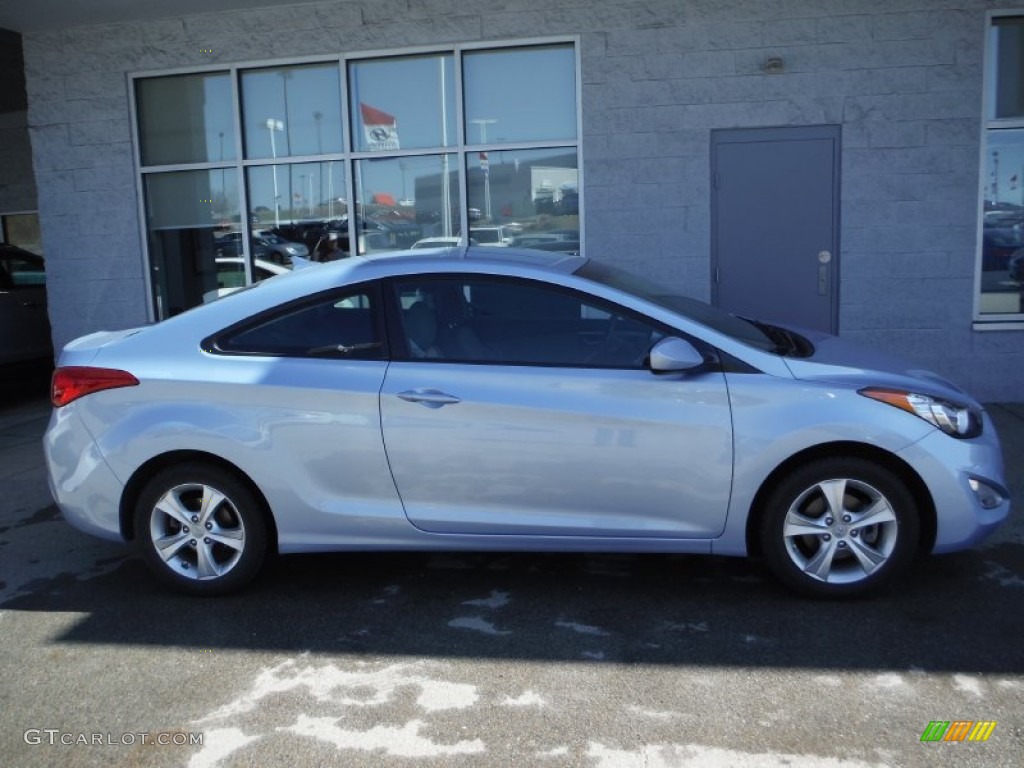 2013 Elantra Coupe GS - Blue Sky Metallic / Gray photo #2