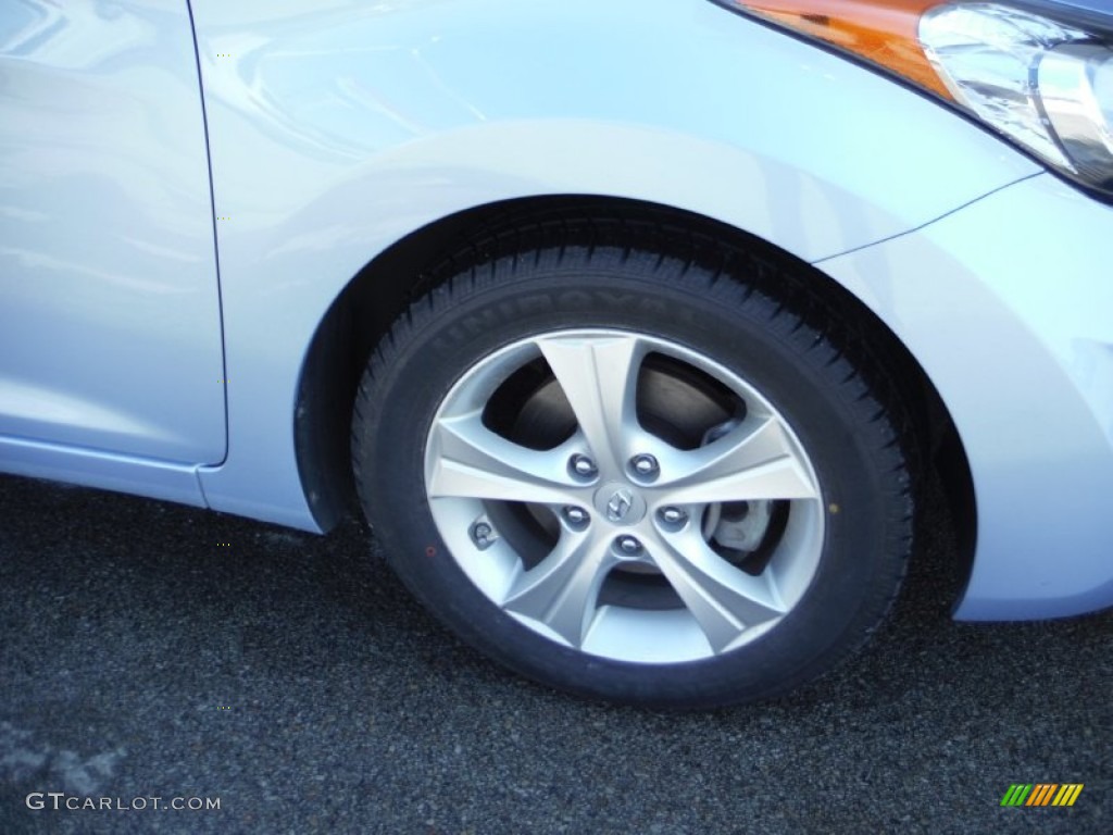 2013 Elantra Coupe GS - Blue Sky Metallic / Gray photo #3