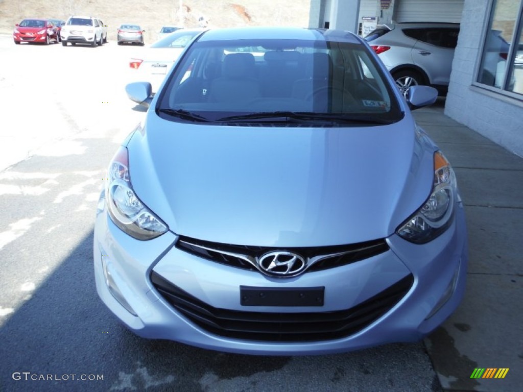 2013 Elantra Coupe GS - Blue Sky Metallic / Gray photo #4
