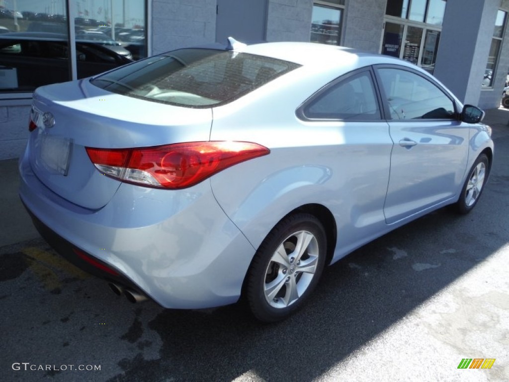 2013 Elantra Coupe GS - Blue Sky Metallic / Gray photo #7