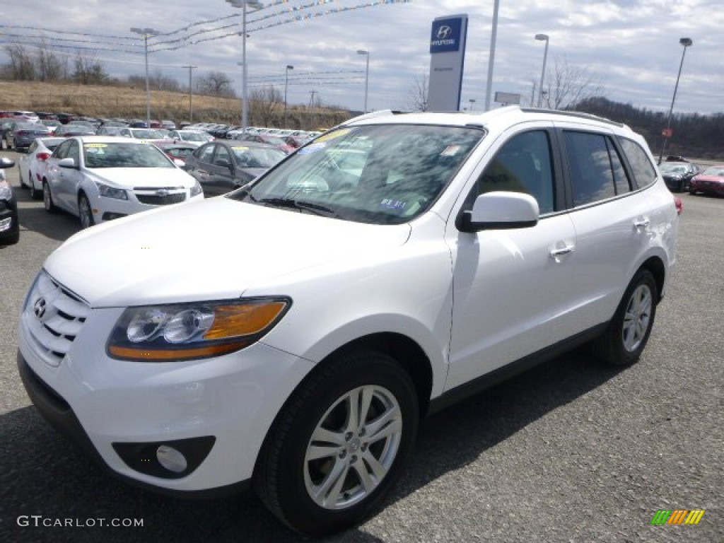2011 Santa Fe Limited AWD - Frost White Pearl / Beige photo #4