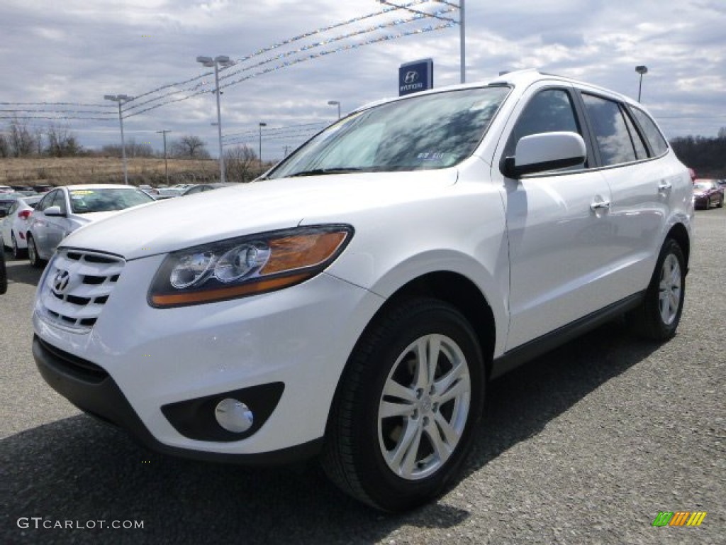 2011 Santa Fe Limited AWD - Frost White Pearl / Beige photo #5