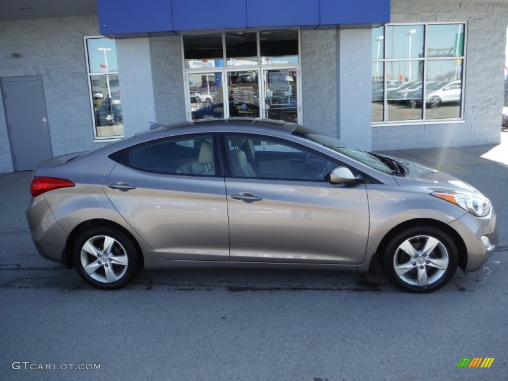 2012 Elantra GLS - Desert Bronze / Beige photo #2