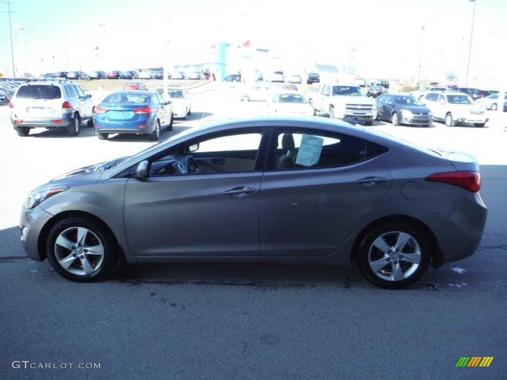 2012 Elantra GLS - Desert Bronze / Beige photo #6