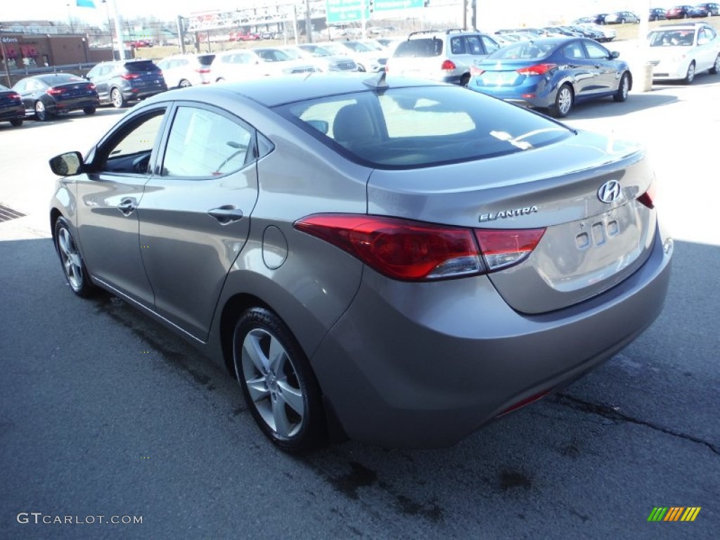 2012 Elantra GLS - Desert Bronze / Beige photo #7