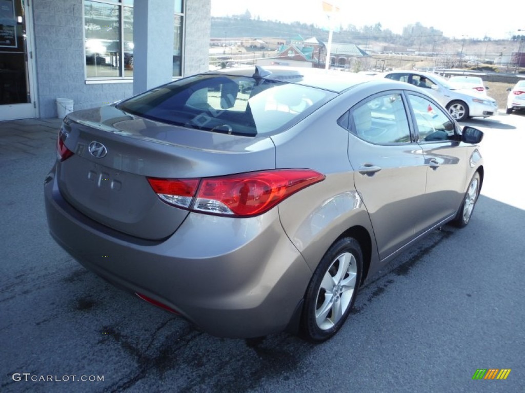 2012 Elantra GLS - Desert Bronze / Beige photo #9