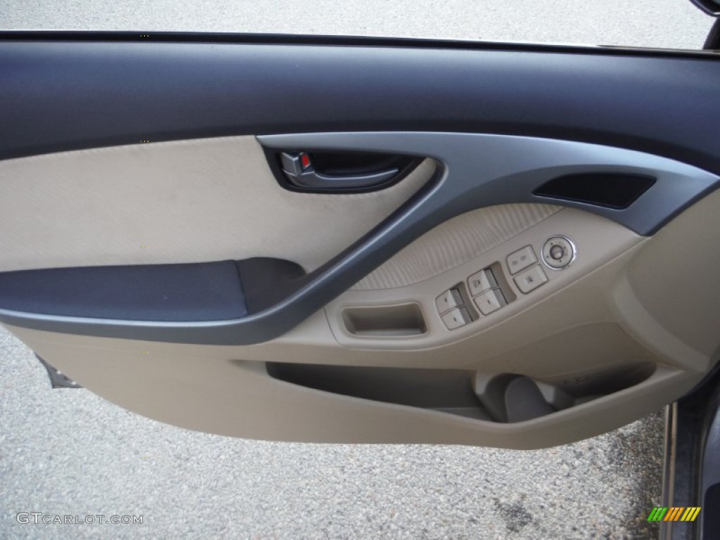 2012 Elantra GLS - Desert Bronze / Beige photo #10