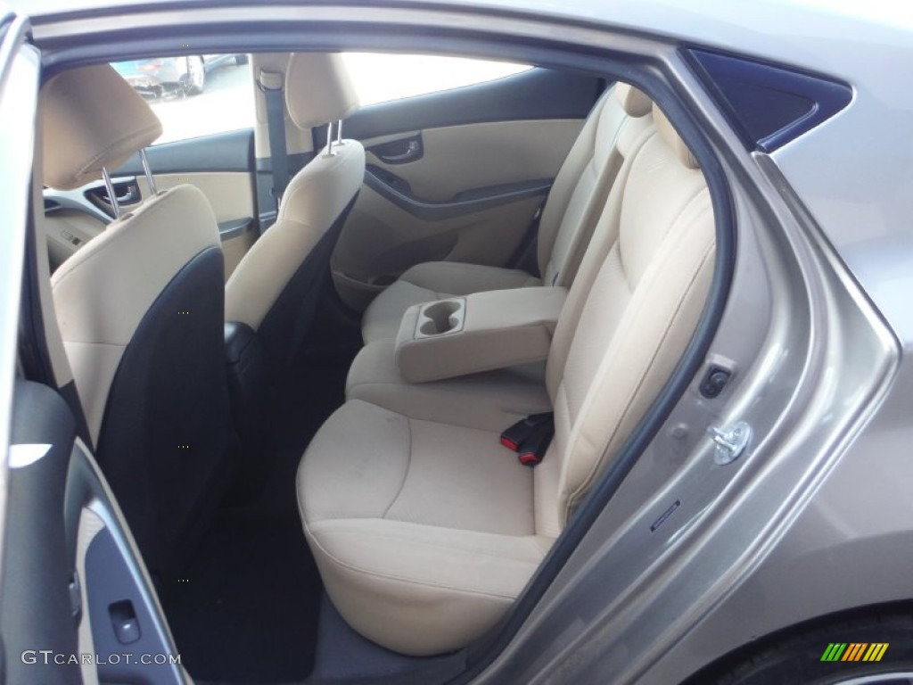 2012 Elantra GLS - Desert Bronze / Beige photo #17