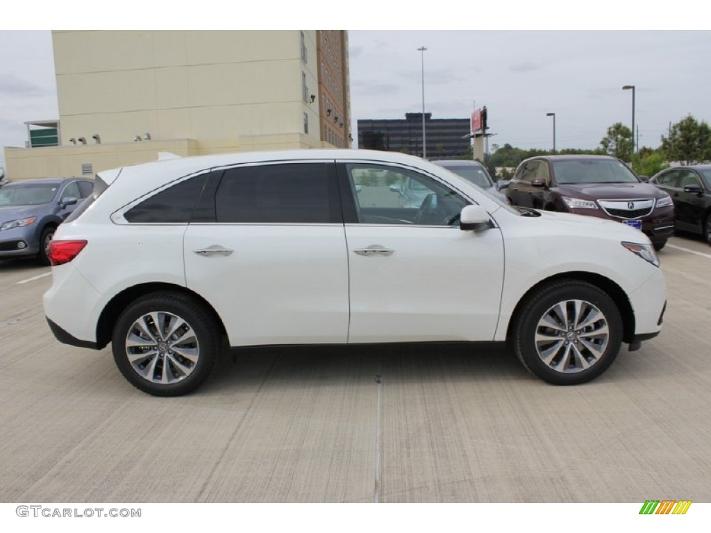 2016 MDX SH-AWD Technology - White Diamond Pearl / Parchment photo #8