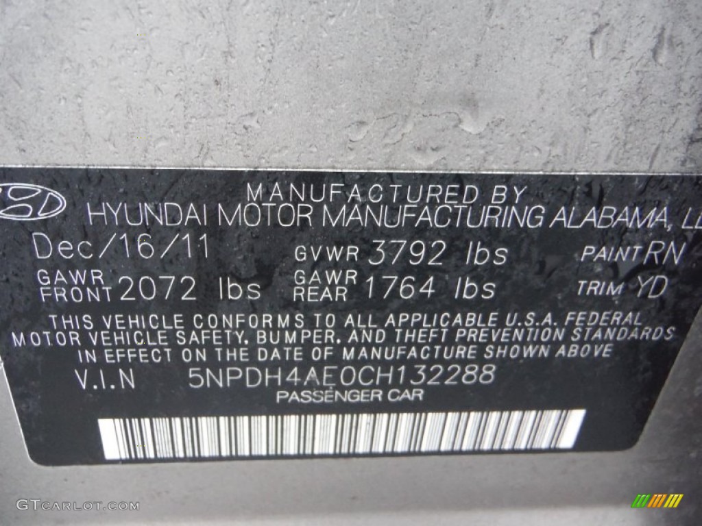 2012 Elantra GLS - Desert Bronze / Beige photo #19