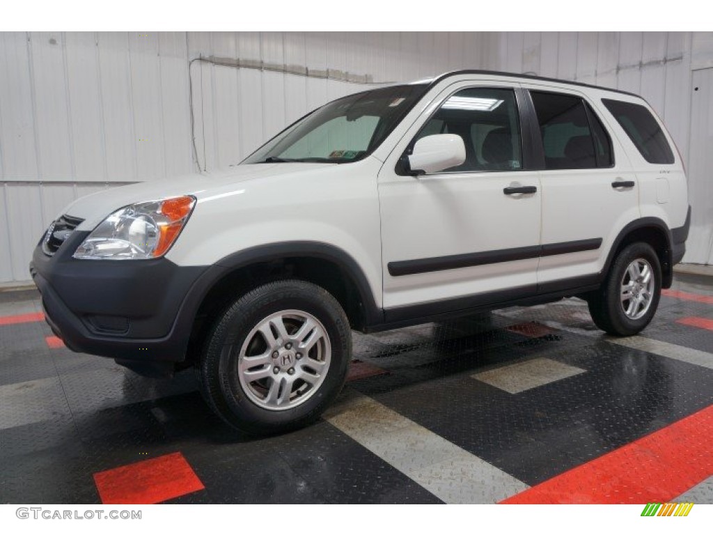 2004 CR-V EX 4WD - Taffeta White / Black photo #2