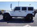 2015 Bright White Jeep Wrangler Unlimited Sahara 4x4  photo #4