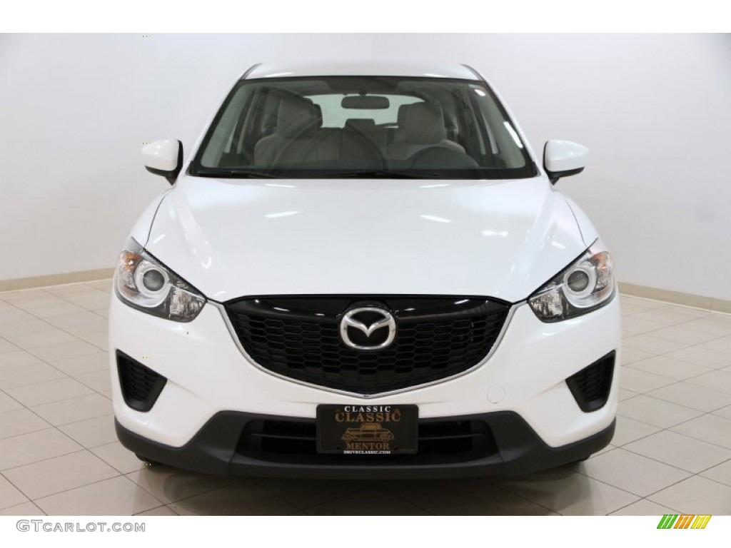 2013 CX-5 Sport AWD - Crystal White Pearl Mica / Sand photo #2