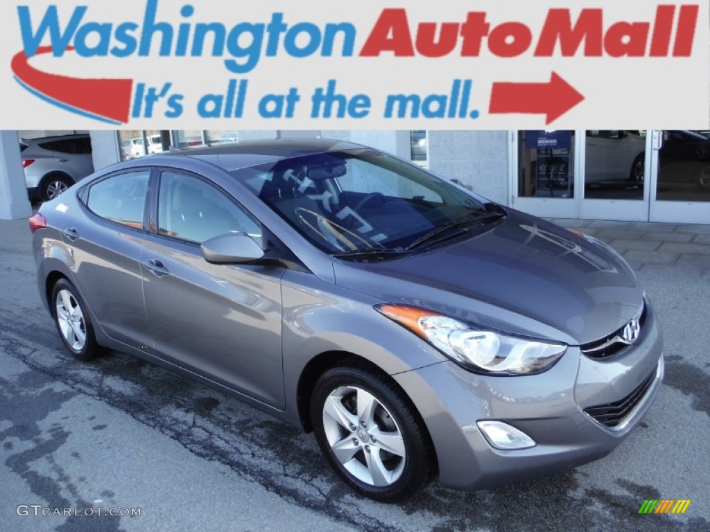 2012 Elantra GLS - Harbor Gray Metallic / Gray photo #1