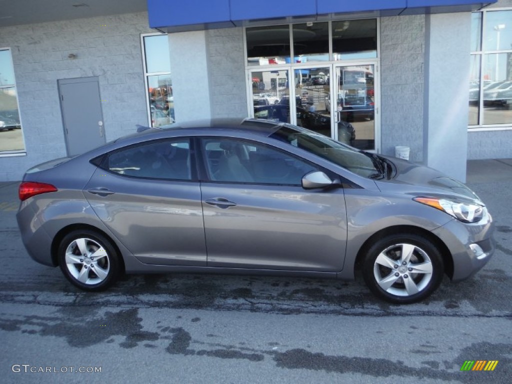 2012 Elantra GLS - Harbor Gray Metallic / Gray photo #2