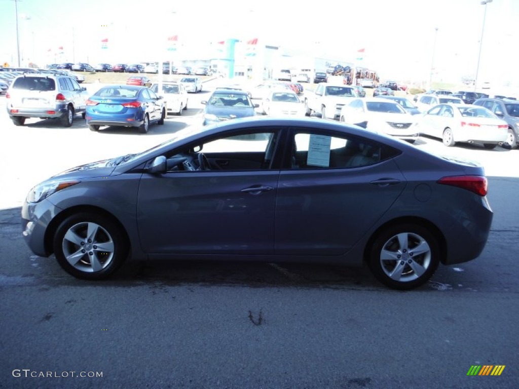 2012 Elantra GLS - Harbor Gray Metallic / Gray photo #6