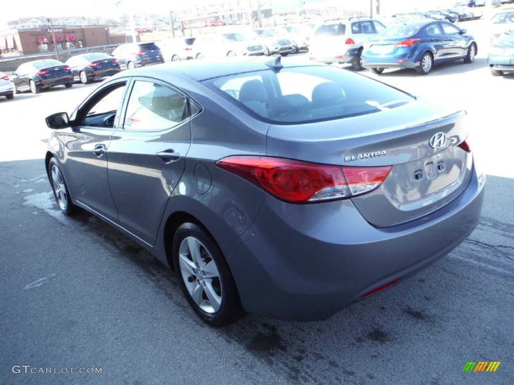 2012 Elantra GLS - Harbor Gray Metallic / Gray photo #7