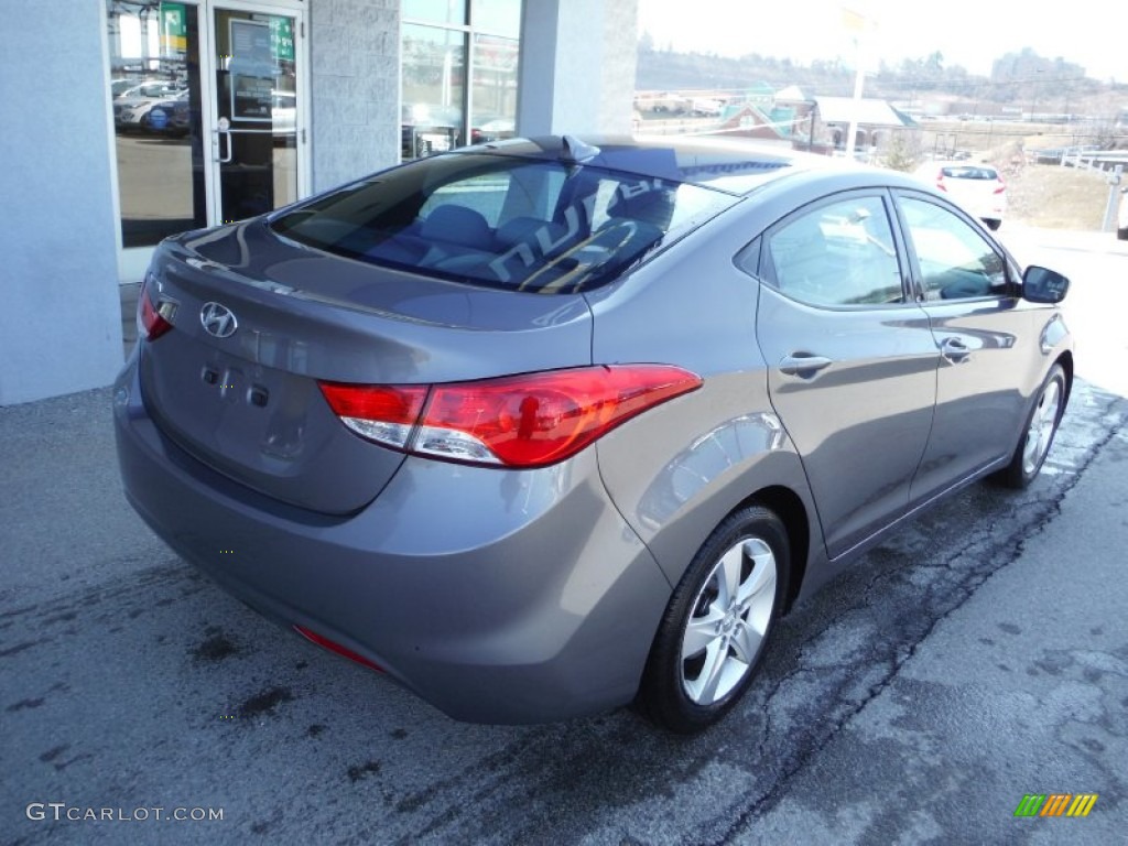 2012 Elantra GLS - Harbor Gray Metallic / Gray photo #9