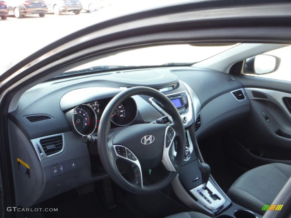 2012 Elantra GLS - Harbor Gray Metallic / Gray photo #10