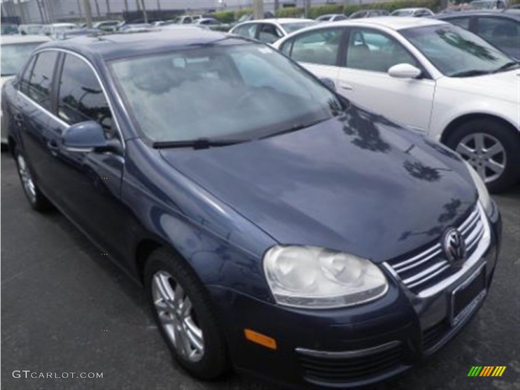 2007 Jetta 2.5 Sedan - Shadow Blue / Anthracite photo #1