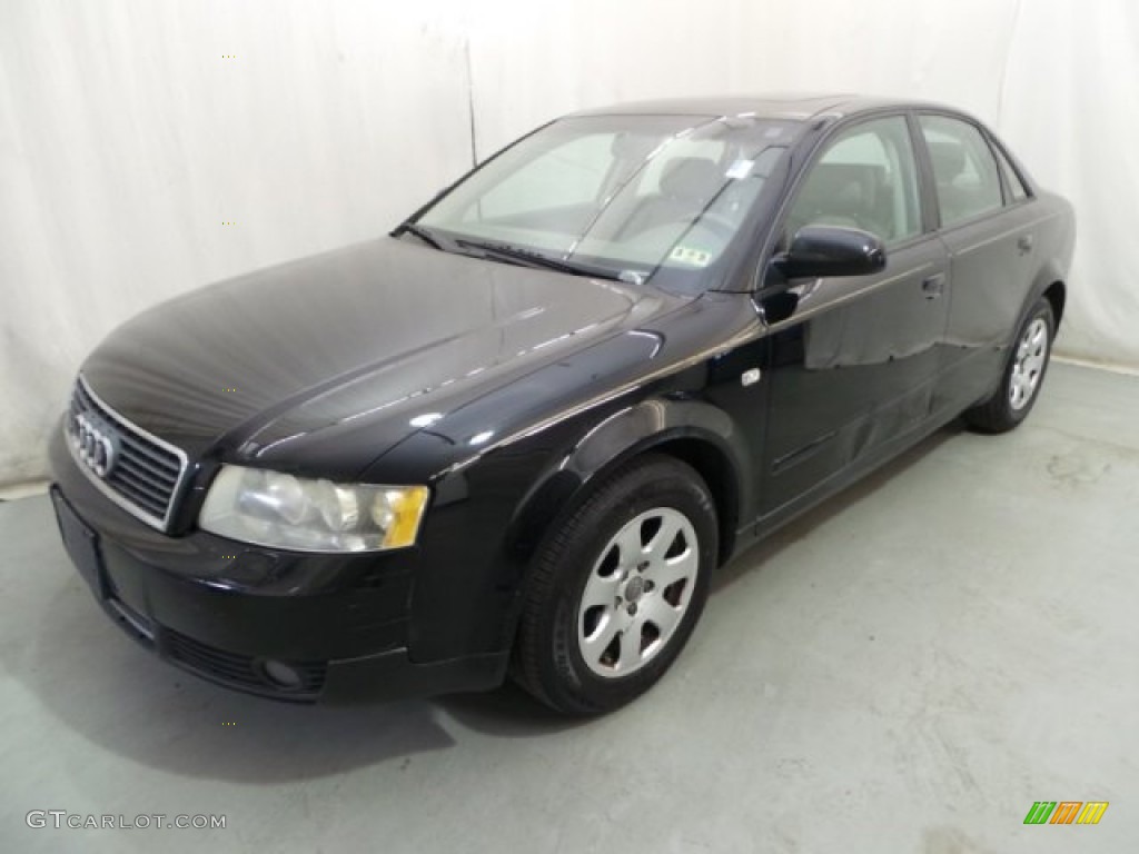 Brilliant Black 2002 Audi A4 1.8T quattro Sedan Exterior Photo #102722573