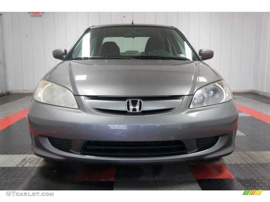 2005 Civic Hybrid Sedan - Magnesium Metallic / Gray photo #4