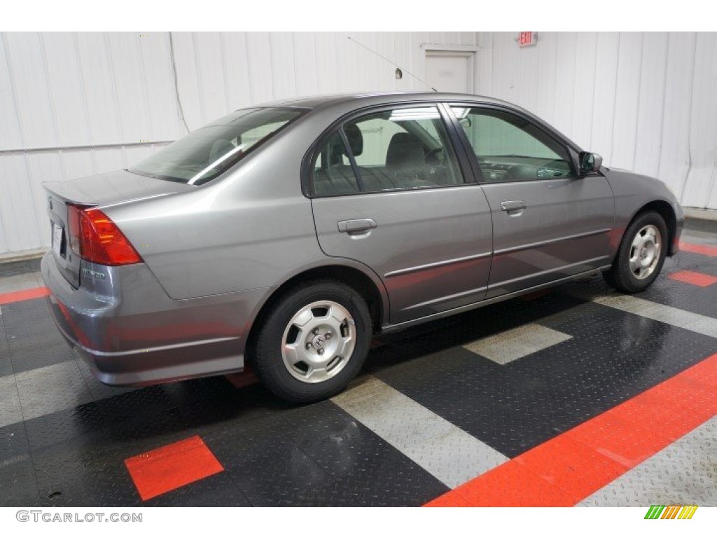 2005 Civic Hybrid Sedan - Magnesium Metallic / Gray photo #7